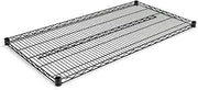 Alera SW584824BL Industrial Wire Shelving Extra Wire Shelves, 48w X 24d, Black, 2 Shelves/Carton