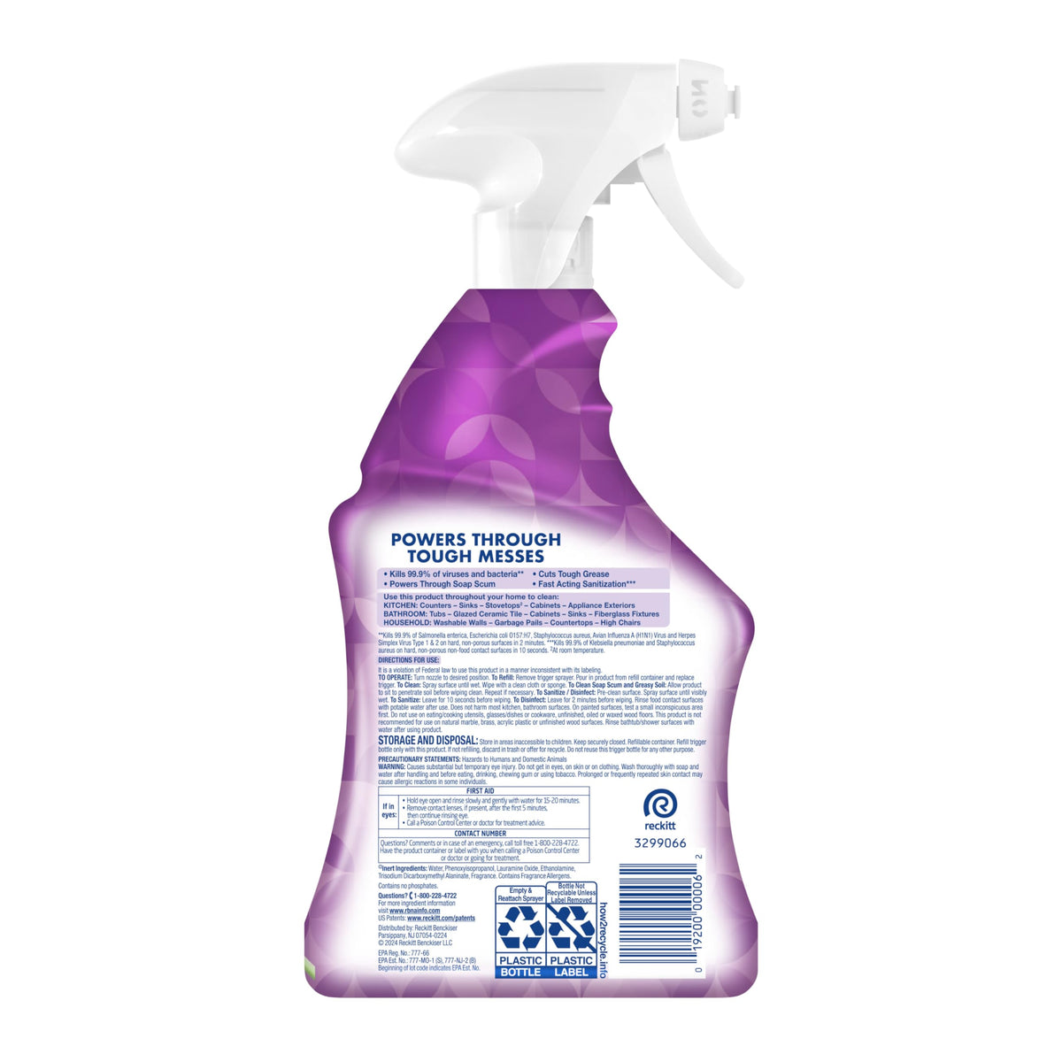 Lysol 32 Fl Oz (Pack of 1) / Lavender / Purple All-Purpose Cleaners