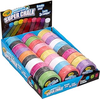 Crayola Washable Outdoor Super Chalk Tray, 30 Count