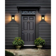 Peter One Light Outdoor Wall Sconce Black by Lighting Design – Iron, Black, Model OD413W11BK