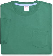 Brooks Brothers Men's Cotton Pocket Crewneck T-Shirt (Large, Green)