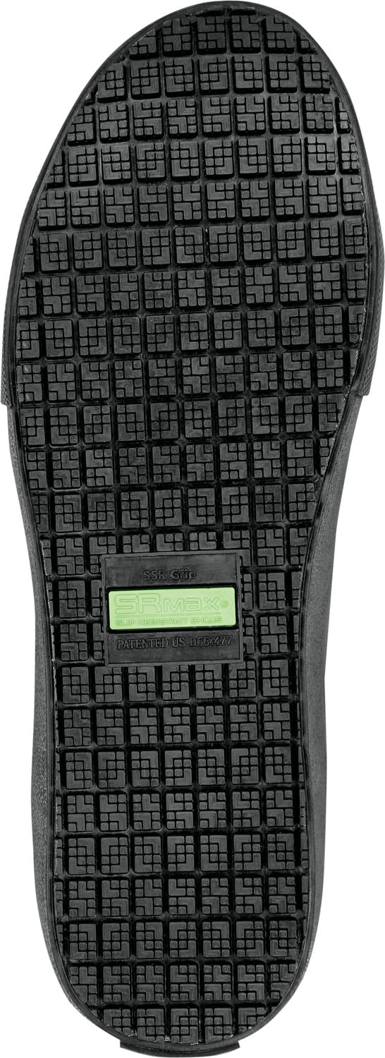 Womens Black L.A. Soft Toe SRO High-Top Athletic 8.0 M by SR Max – 8, Rubber, Black, Model Maxtrax