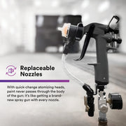 3M Feed Type: Gravity- HVLP / 0.9mm / White Spray Guns & Accessories