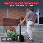 Justrite Black / 4 Gallon / Cease-Fire Smoking Receptacles