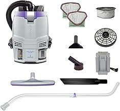 ProTeam GoFit 3 Cordless 4Ah, 3 qt. Commercial Backpack Vacuum w/Xover Multi-Surface Telescoping Wand Tool Kit, 107774