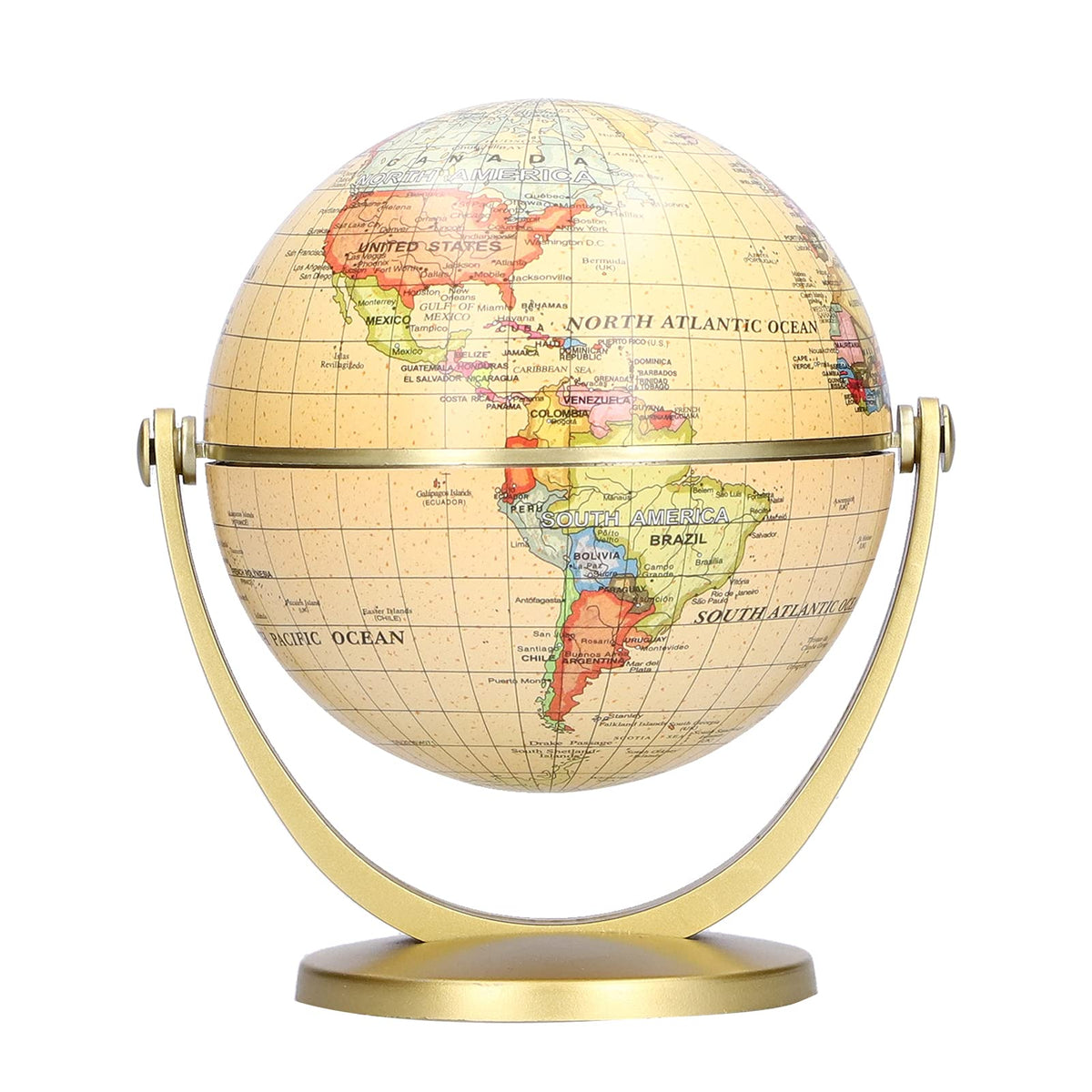 English Edition Mini Rotating World Map Globe for Exploring Earth Geography Sturdy Base Educational Tool by YUEHISY – #711, Model YUEHISYznt5g9yfj8