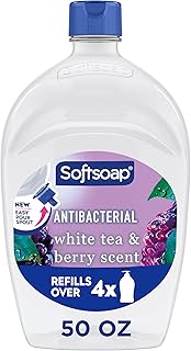 Softsoap Antibacterial Liquid Hand Soap, White Tea & Berry Scent, 50 fl oz