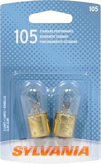 SYLVANIA 105 Basic Miniature Bulb, (Contains 2 Bulbs)