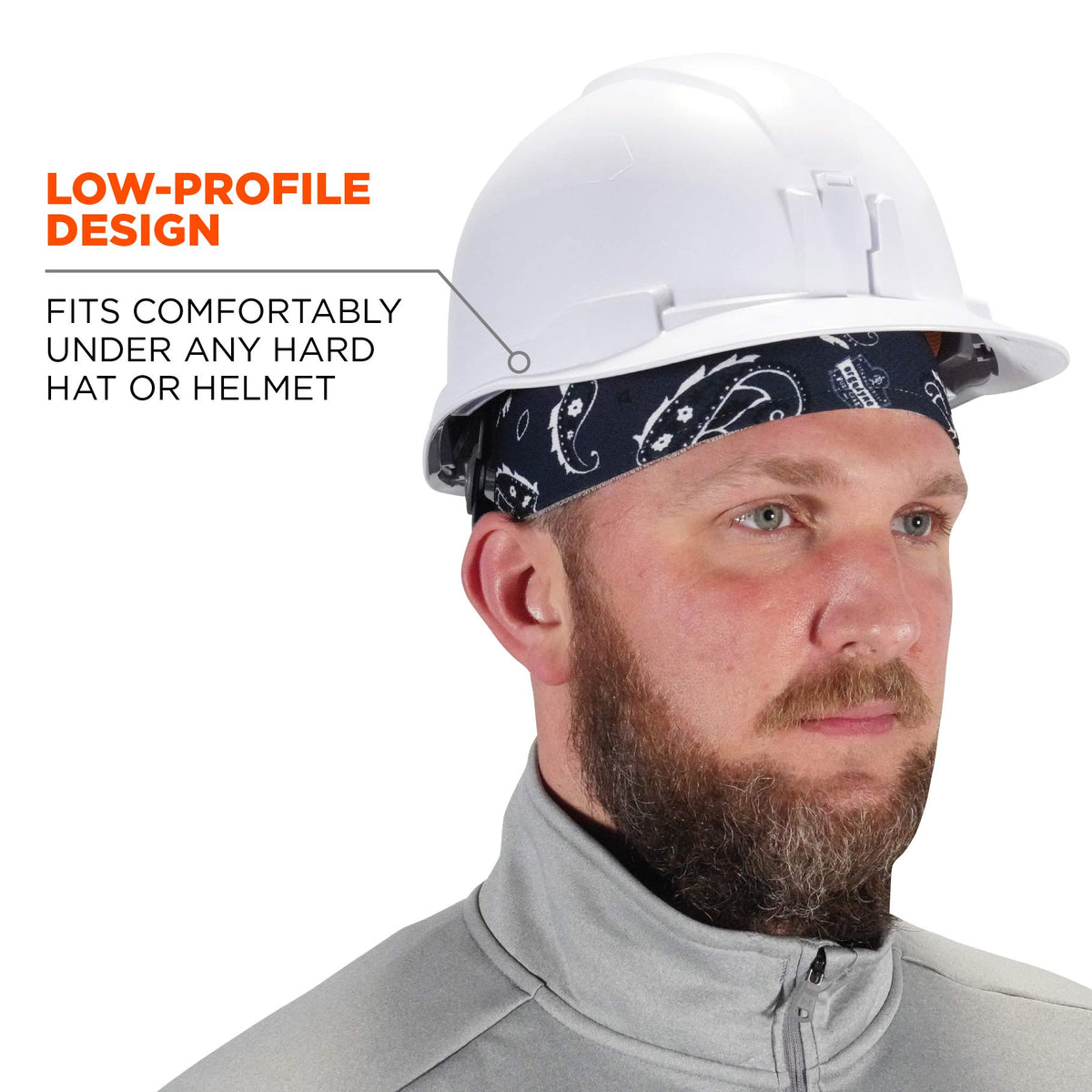 Ergodyne Navy Western-3pk / 3-pk / 1 Hard Hat Accessories