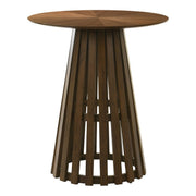 Weiss - Mid-Century Modern Walnut Round Bar Table by Limari Home – Rubberwood, Walnut, Model LIM-85574