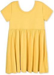 Gerber Baby & Toddler Girls Buttery Soft Short Sleeve Dress w/ Eucalyptus