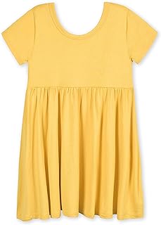 Gerber Baby & Toddler Girls Buttery Soft Short Sleeve Dress w/ Eucalyptus