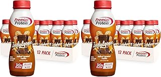 Premier Protein Shake INDULGENCE, Salted Caramel Truffle, 30g Protein, 170 Calories, 3g Sugar, 11.5 fl oz (Packaging May Vary), (Pack of 24)