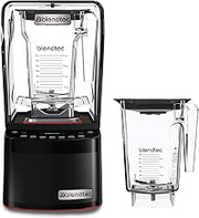 Blendtec Stealth 885 Blender (Black), 90oz* WildSide+ & 75oz* FourSide Jars | Easy One Touch Blending with Sound Enclosure for Quiet Blending; 42 preprogrammed Cycles, Pulse Function; Powerful Motor