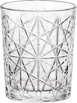 Bormioli Rocco Bartender Lounge 13.25 oz. Double Old Fashioned DOF Drinking Glasses for Cold Drinks, Juices, and Cocktails, Clear, Set 6