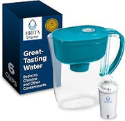 Brita Small 6-Cup Water Filter Pitcher, Includes 1 Filter, Turquoise
