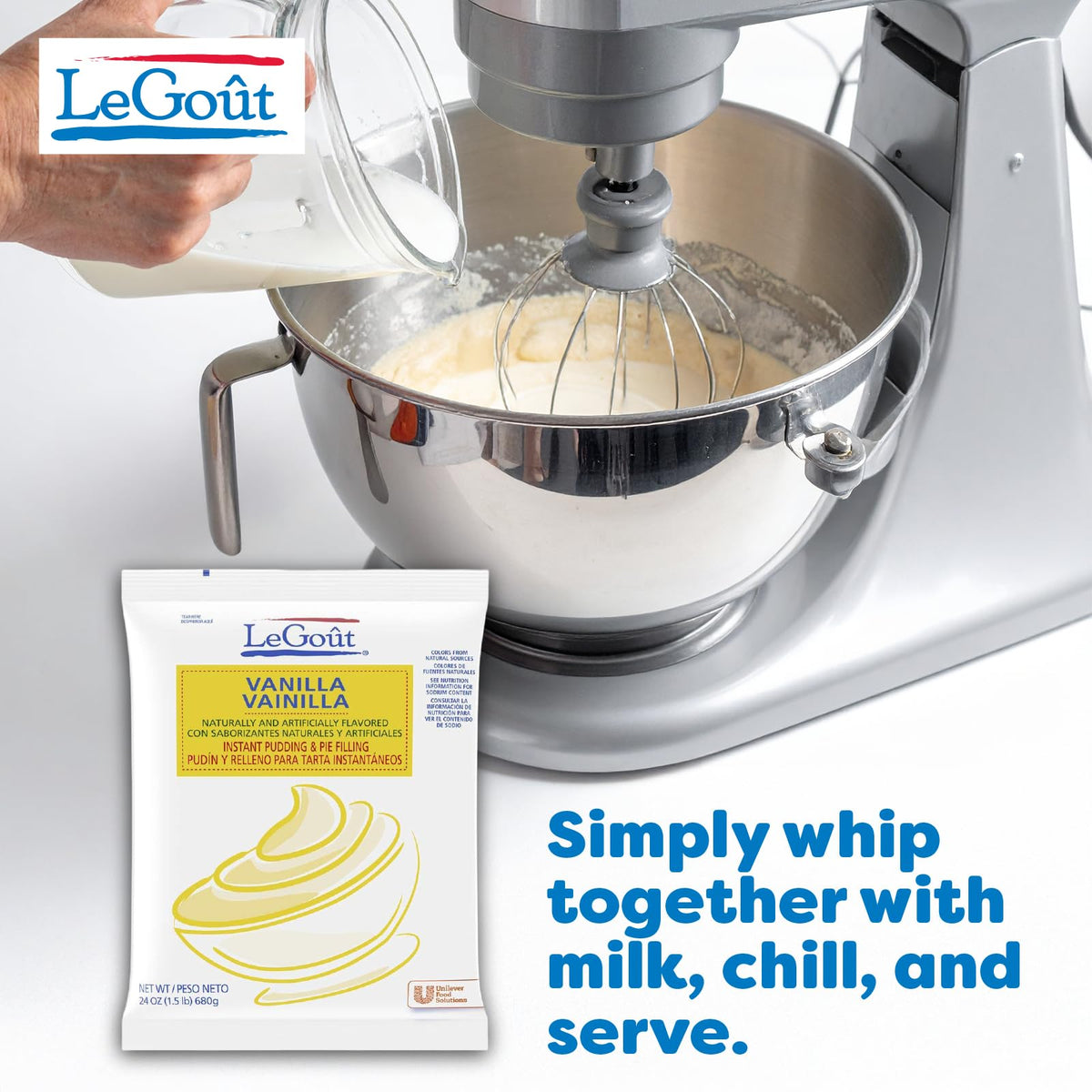 LeGout Vanilla / 24 Ounce (Pack of 12) / 1 Pie & Pastry Fillings