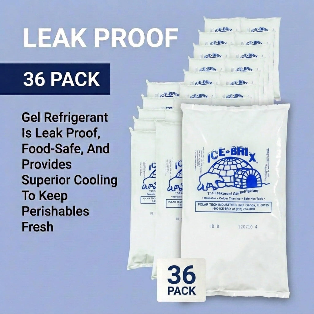 BOX USA Kraft / 1 / 36 Cold Packs