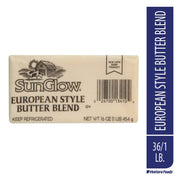 SunGlow European Style Butter Blend Margarine by Ventura Foods – 36/1 Lb, Pack of 36