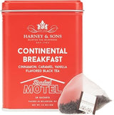 Harney & Sons Continental Breakfast Black Tea, 20 Sachets in Tin | Schitt's Creek Rosebud Motel Black tea with cinnamon, caramel and vanilla flavors. Contains caffeine.