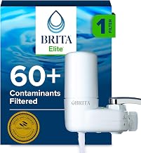 Brita Faucet Mount Water Filter System, Includes 1 Filter, White