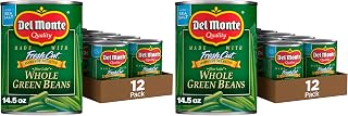 Del Monte HARVEST SELECTS BLUE LAKE Whole Green Beans,Canned Vegetables,14.5 oz Can,(Pack of 24)