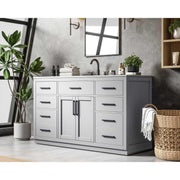 Alden Bathroom Vanity Grey by Lighting Design – Wood, Grey, Model VF29760GR