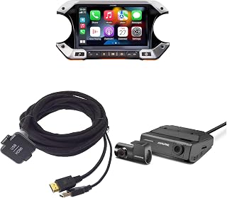 Alpine i509-WRA-JL KCU-315UH DVR-C320R Camera Bundle | i509-WRA-JL with KCU-315UH USB/HDMI extension cable and DVR-C320R dash camera.