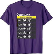 Cleveland-5 Day Forecast Funny T-Shirt