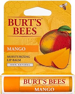 Burt's Bees Moisturizing Lip Balm, Mango 0.15 oz (Pack of 12)
