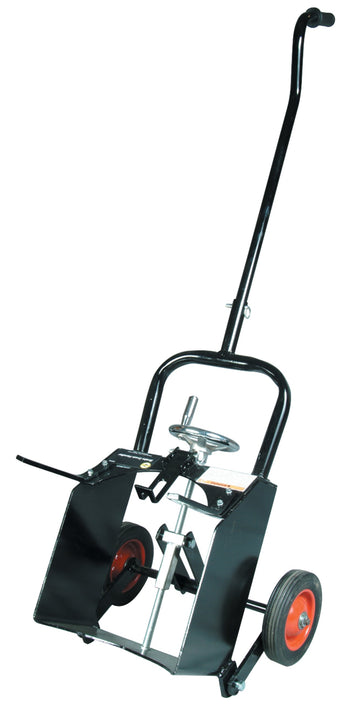 Omega Black Brake Drum Handler by Omega Lift Equipment – 61.38"L x 19.63"W x 17.63"H, Black, Model 46000