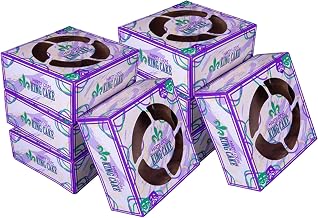 SOUTHERN CHAMPION TRAY SCT 2485 Clay Coated Kraft Paperboard Mardi Gras King Cake Print Window Bakery Box, 6-in. L x 6-in. W x 2-1/2-in. H (Case of 150)