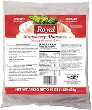 Royal Strawberry Mousse Mix, 16 Ounce -- 6 per case.