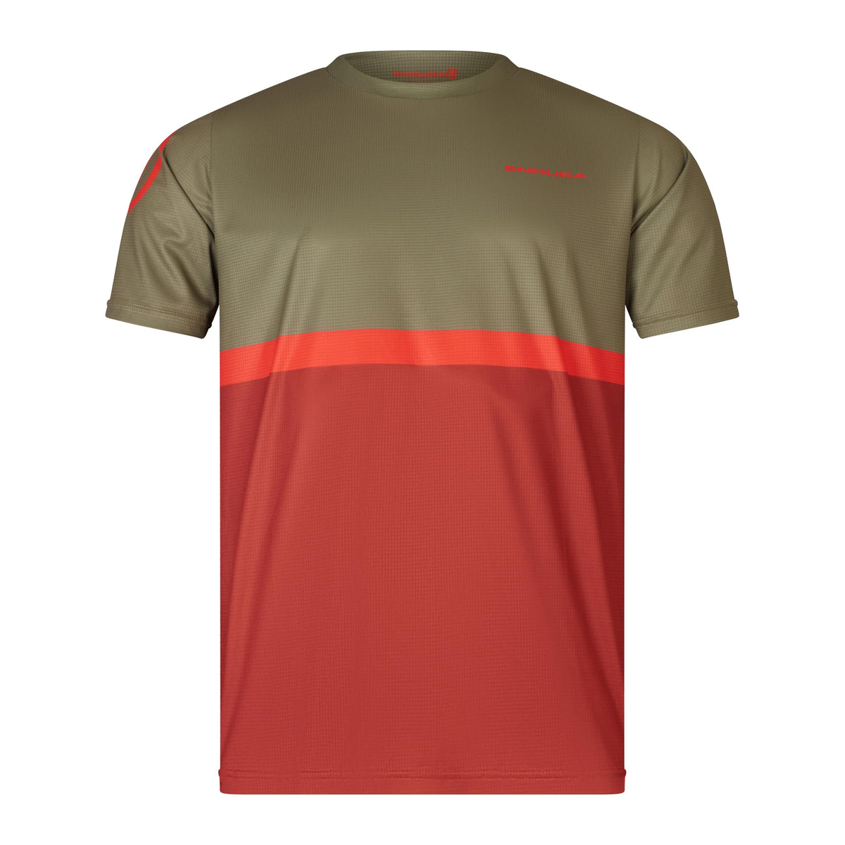 Mens SingleTrack Mountain Cycling Core T Tweed Green by Endura – Large, Polyester, Tweed Green, Model E3232