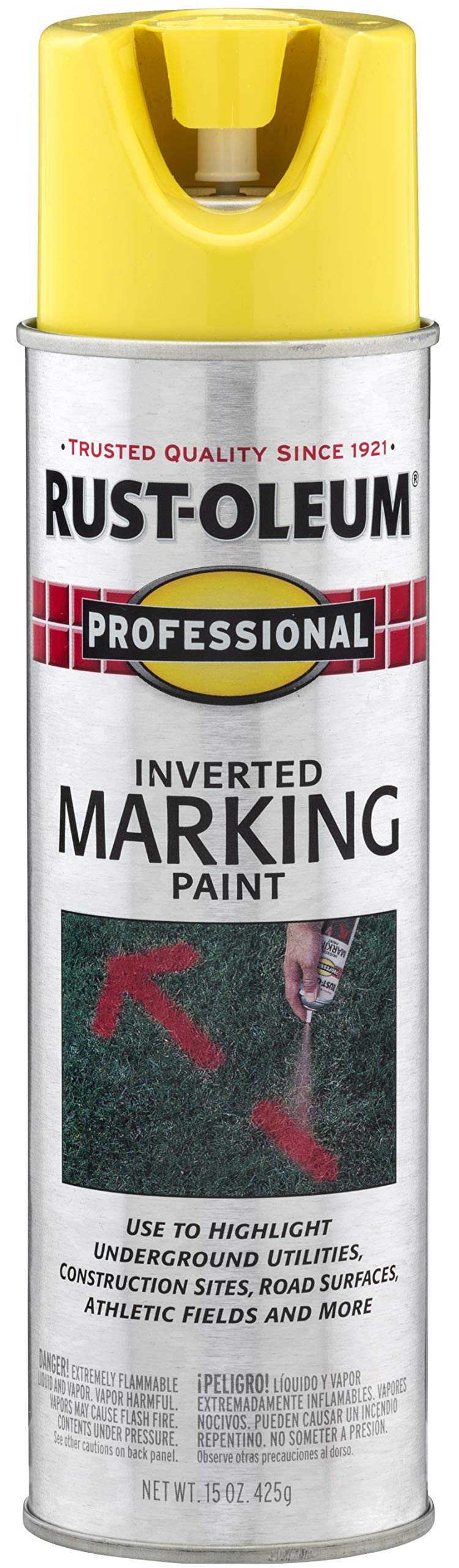 Rust-Oleum 15 Ounce (Pack of 1) / High-Visibility Yellow / 1 Spray Paint