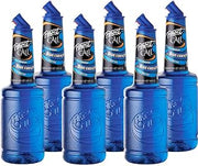 Finest Call Premium Blue Curacao Drink Mix, 1 Liter Bottle, 6 Pack | Vibrant Blue Color, Orange Extract Flavor| Cocktails & Mocktails, Premium Ingredients, Consistent Quality, Easy Pour Spout