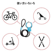 Handcuffs Notebook Cable Lock with 4 Keys by Master Lock – ビニール, 01ブルー, Model 8275JADPROBLU