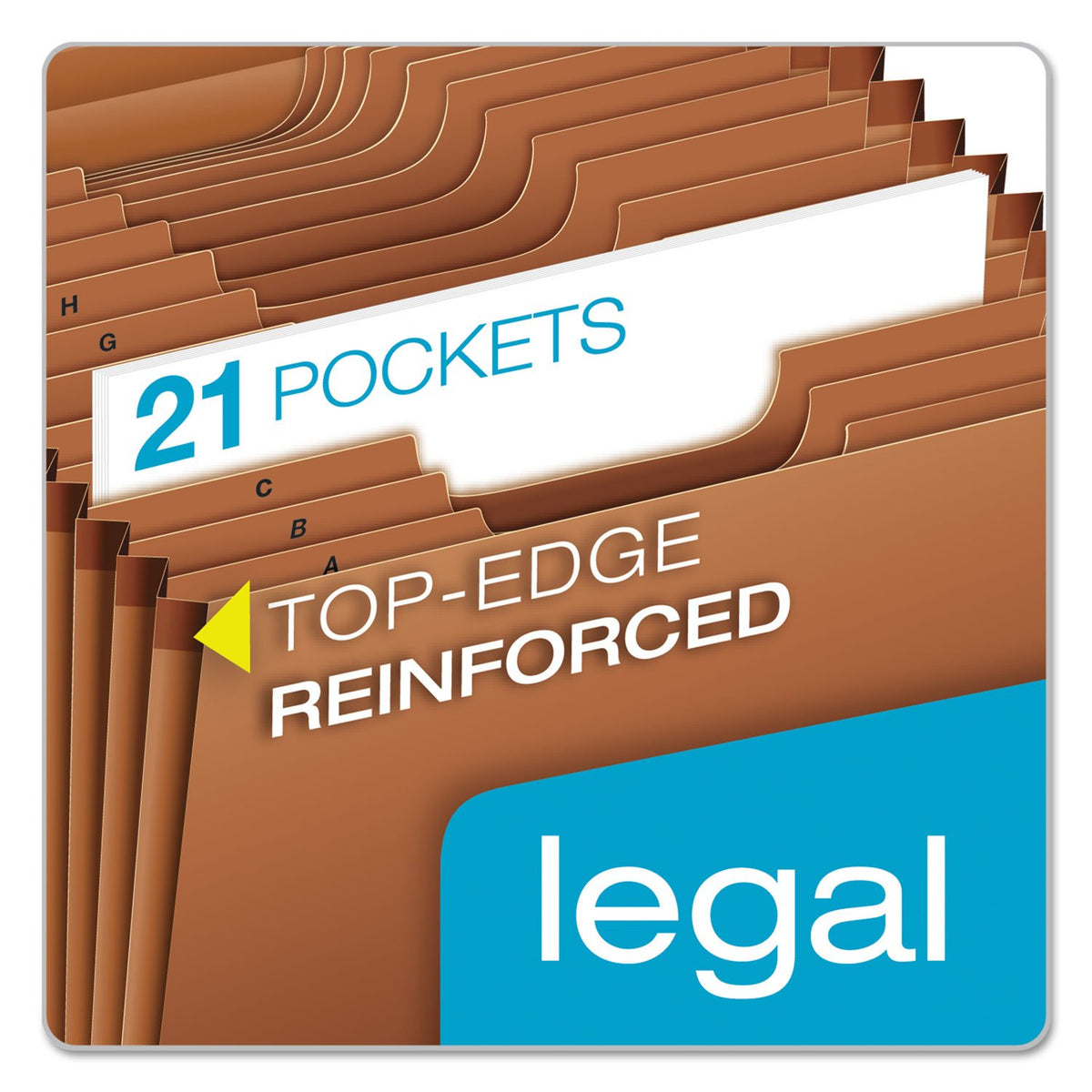 Globe-Weis Conversion File Jackets and Pockets by Pendaflex – Legal, Poly, Brown, Model R119ALHD