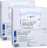 Henry Schein Premium All-Gauze Sponges, 4" x 4", 8-Ply, Sterile, 100 Ct