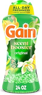 Gain In-Wash Laundry Scent Booster Beads Long-Lasting Fresh Scent Beads All Day Freshness and Odor Protection, Original Scent, 24 oz (Packaging May Vary)