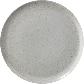 G.E.T. PA1944712812 High-Strength Porcelain Coupe Plate, 11", Grey (Set of 12)
