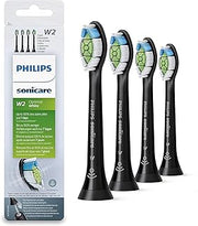 Sonicare Optimal Whitening Black BrushSync Heads (Compatible with All Philips Sonicare Handles), 4 Pack