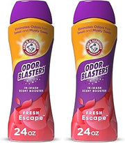 Arm & Hammer Odor Blasters In-Wash Scent Booster,Laundry Scent Booster Fresh Escape-scent,24 Oz,(Pack of 2)