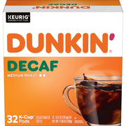 Dunkin’ Decaf Medium Roast Coffee by Dunkin' – 32 Count (Pack of 1)
