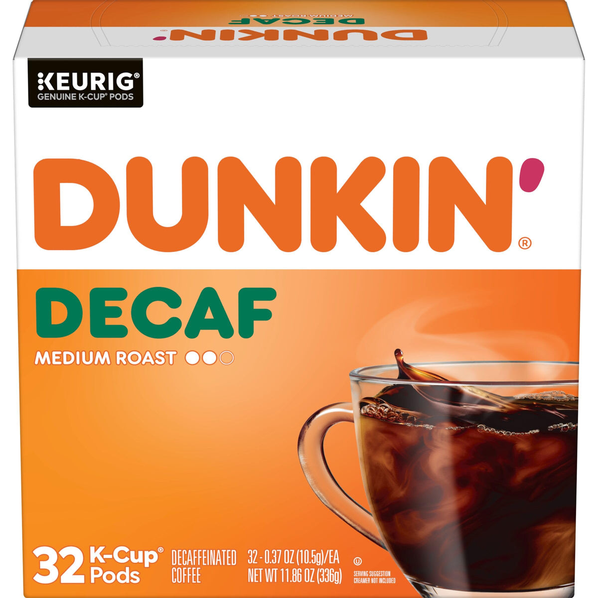 Dunkin' Dunkin' Decaf / 32 Count (Pack of 1) / 1 Single-Serve Capsules & Pods