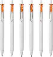Uni-Ball one Retractable Gel Pens, Medium Point (0.7mm),Mandarin Orange Ink, 6 Pens