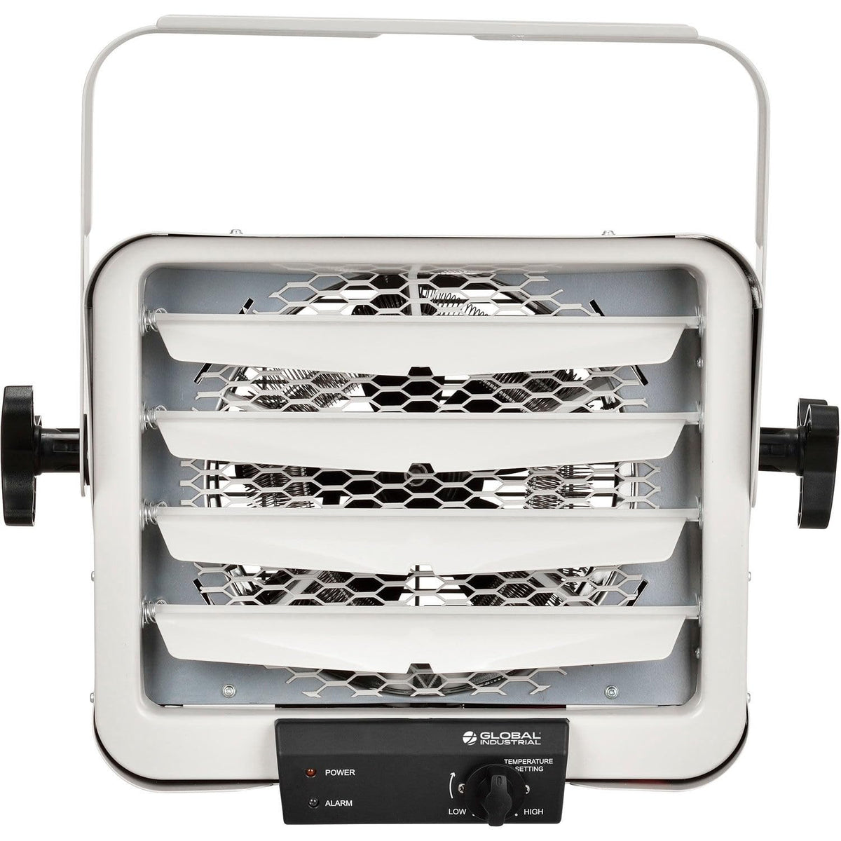 Electric Garage Unit Heater With Thermostat by Global Industrial – 14.75"L x 18.94"W x 17.5"H, Steel, Gray, Model PH-954