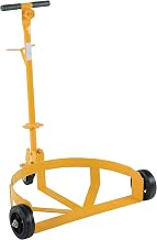 Vestil LO-DC-MR Steel Low Profile Drum Dolly with Mold On Rubber Casters 21-5/8 In. x 31-5/8 In. x 37-5/8 In. 1000 Lb. Capacity Yellow