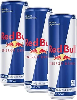 Red Bull Energy Drink, 16 Fl oz (Pack of 3)