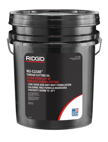Nu-Clear Threading Oil by RIDGID – 5-Gallon, Metal, Model 41575